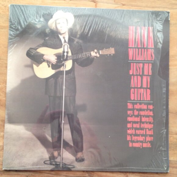 Hank Williams Just Me and My Guitar Vinyl Record Classic Country 1985 - Picture 1 of 1